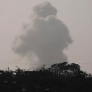 En israelisk attack mot Gaza förra veckan. 