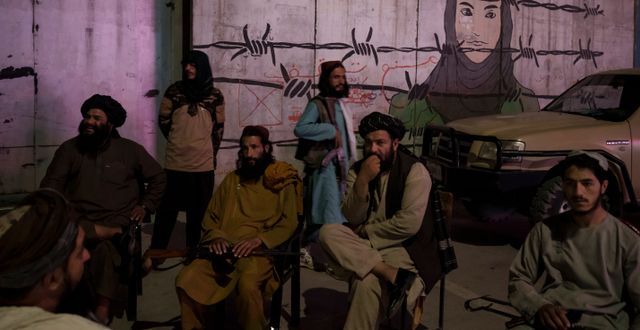 Talibaner i Kabul. Felipe Dana / TT NYHETSBYRÅN