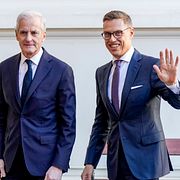 Norges statsminister Jonas Gahr Støre och Finlands president Alexander Stubb.