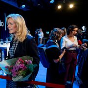 Partiledare efter SR:s slutdebatt för en knapp vecka sedan.