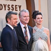Matt Damon, Christopher Nolan och Anne Hathaway.