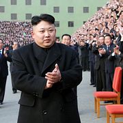 Kim Jong-Un i februari i år.