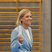 Andersson/Kristersson med hustrun Birgitta Ed.