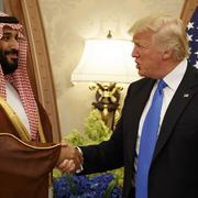 Arkivbild: bin Salman och Trump.