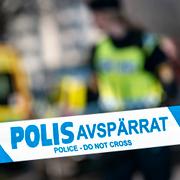 Polisens avspärrningsband. Arkivbild. 