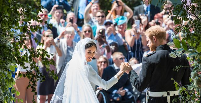 Meghan Markle och prins Harry gifter sig. Danny Lawson / TT / NTB Scanpix