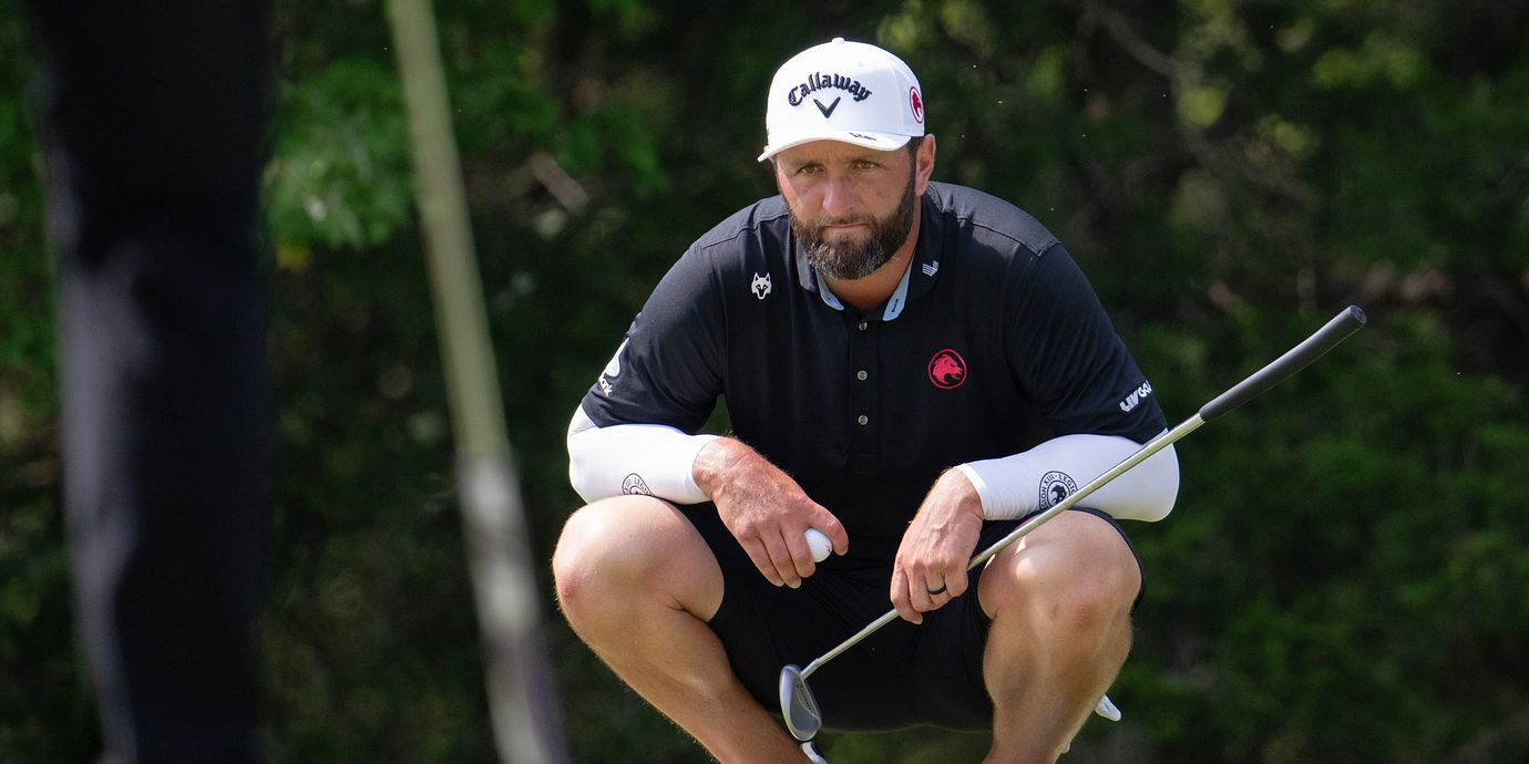 Jon Rahm under en tävling i USA i augusti.