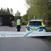 Planet störtade i ett villaområde.