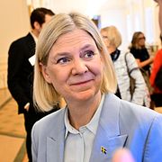 Socialdemokraternas partiledare Magdalena Andersson (S).
