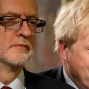 Labourledaren Jeremy Corbyn och Storbritanniens premiärminister Boris Johnson. 