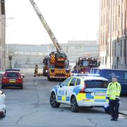 Brand i snustillverkaren Swedish Matchs fabrik i Göteborg. Foto: Adam Ihse / TT / Kod 9200