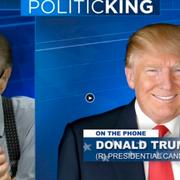 Larry King och Donald Trump.