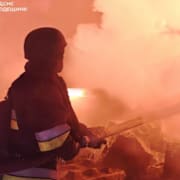 Bilder från nattens attacker.