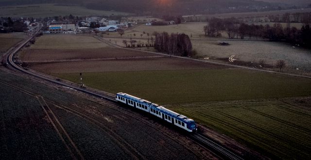 Tåg i Frankfurt. Arkivbild. Michael Probst / AP