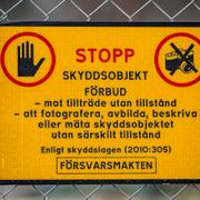 Skylt. Illustrationsbild.