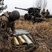 Ukrainska soldater i Zaporizjzja. Evgeniy Maloletka / AP