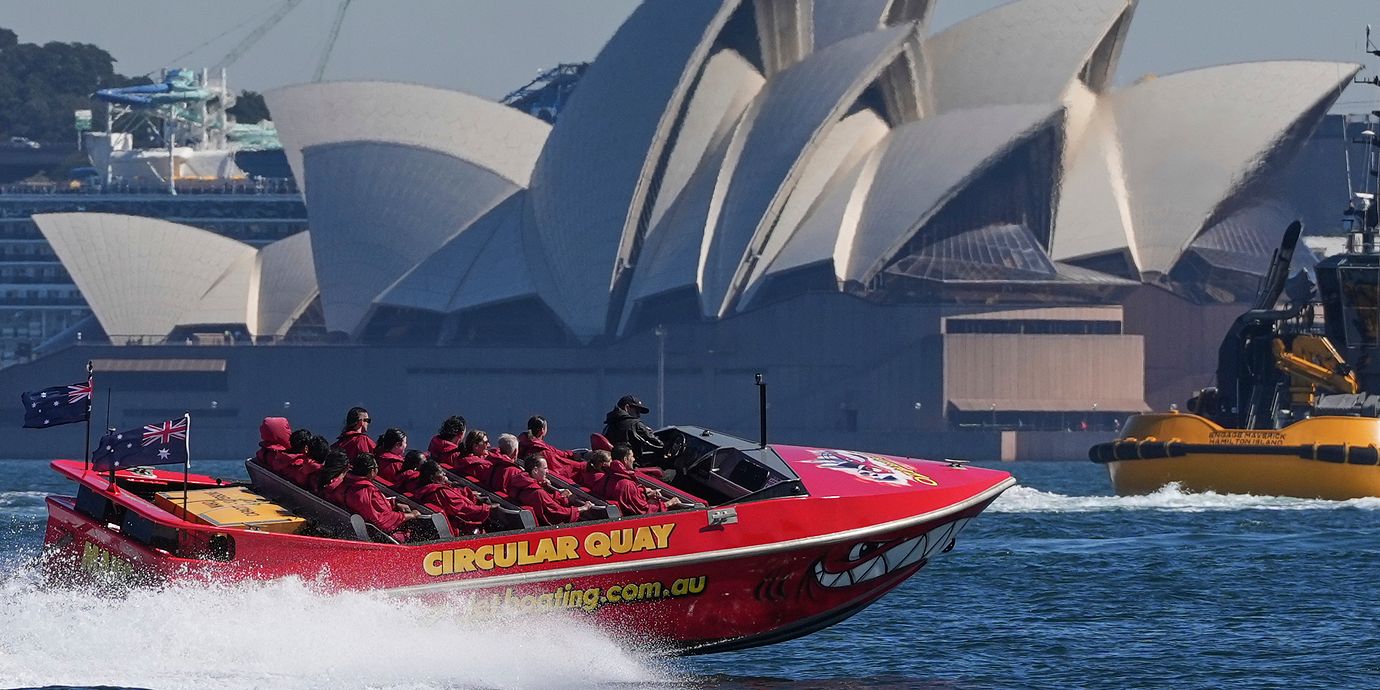 Turister i Sydney, illustrationsbild.