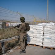 Israelisk soldat i Kerem Shalom.