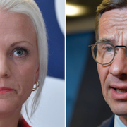 Emilie Pilthammar, Ulf Kristersson (M). Arkivbilder.