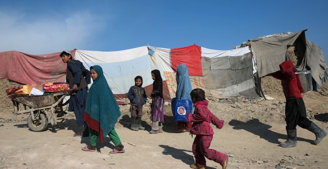Arkivbild, flyktingar i Afghanistan.  Massoud Hossaini / TT NYHETSBYRÅN