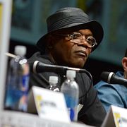 Samuel L Jackson och Joel Kinnaman på Comic-Con.