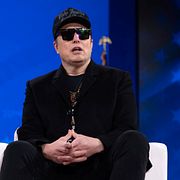 Arkivbild poå Elon Musk.