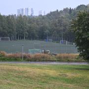 Blixten slog ner under en fotbollsträning i torsdags. 