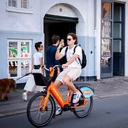 Cyklist i Köpenhamn.