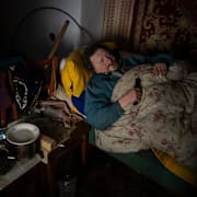 83-årige cancerpatienten Gennadiy Shaposhnikov. Daniel Cole / AP