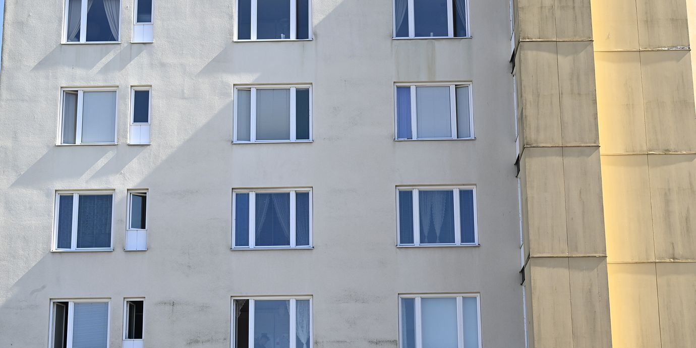 Lägenhetshus i stadsdelen Hageby i Norrköping.