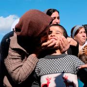 De yazidiska familjerna återförenades med sina familjer.