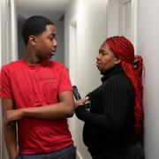 Zuleika och hennes son Josafat kommer från Centralamerika och söker asyl i USA (20 februari).