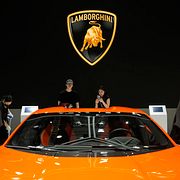 Arkivbild från 2023: Lamborghini-bil på mässa i Shanghai. 