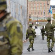 Försvarsmakten beredskapsövning i Stockholm 2014.