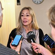 Linda Lindberg, SD:s gruppledare och den som kallade in de ledamöter som satte riksdagens kvittningssystem ur spel.