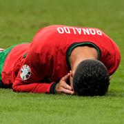 Cristiano Ronaldo under matchen.