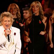 Rod Stewart under ett framträdande i London den 8 november 2025.
