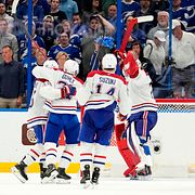 Montreal-spelarna firar.