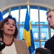 MP:s språkrör Isabella Lövin och Gustav Fridolin. Arkiv. 