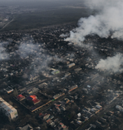 Rysk soldat i Donetsk/Bachmut har bombats hårt. TT