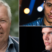 Bert Karlsson, Jon Henrik Fjällgren, Tim ”Avicii” Bergling.