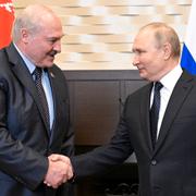 Belarus Aleksandr Lukasjenko och Rysslands Vladimir Putin. 