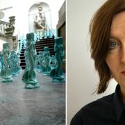 Konsthögskolan under vårutställning 2004 (t v), Sara Arrhenius (t h).