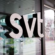 Arkivbild på SVT-huset, fotograferad i april 2025.