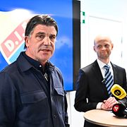 Bosse Andersson, sportchef Djurgårdens IF, och Erik Gozzi, ordförande Djurgården.