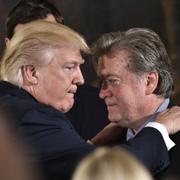Donald Trump och Steve Bannon. 