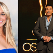 Jessica Barth och Seth MacFarlane. 