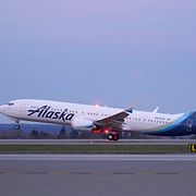 Ett av Alaska Airlines flygplan.