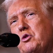 Bild på Trump från dokumenten/Donald Trump.