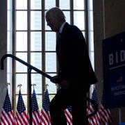 Biden i Chicago på onsdagen. Evan Vucci / AP